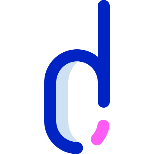 文字d Super Basic Orbit Color icon