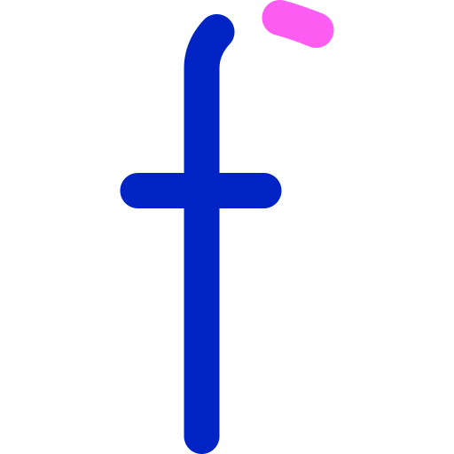 Буква f Super Basic Orbit Color иконка