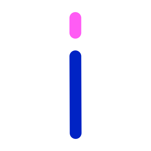 letra i Super Basic Orbit Color icono