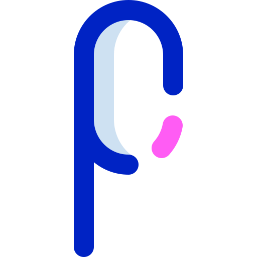 letra p Super Basic Orbit Color icono