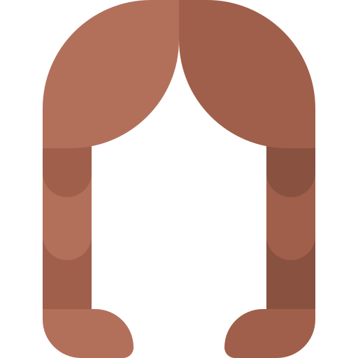peinado Basic Rounded Flat icono