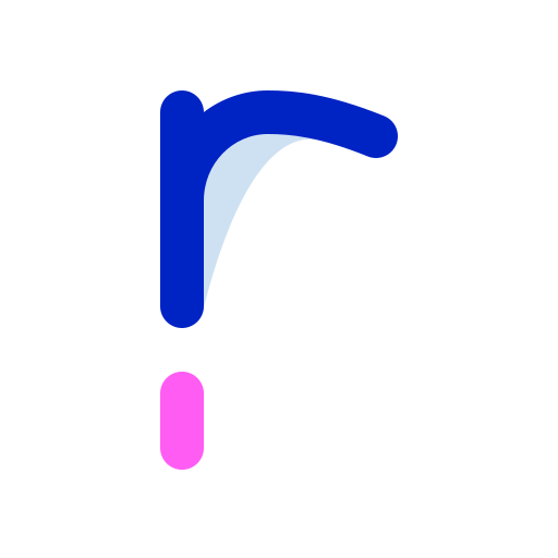 lettera r Super Basic Orbit Color icona