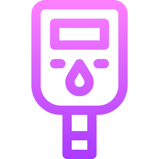 Glucose meter Basic Gradient Lineal color icon