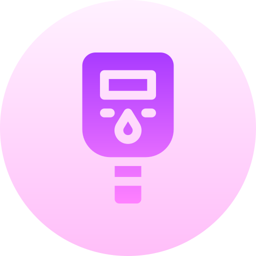 Glucose meter Basic Gradient Circular icon