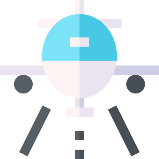 flughafen Basic Straight Flat icon