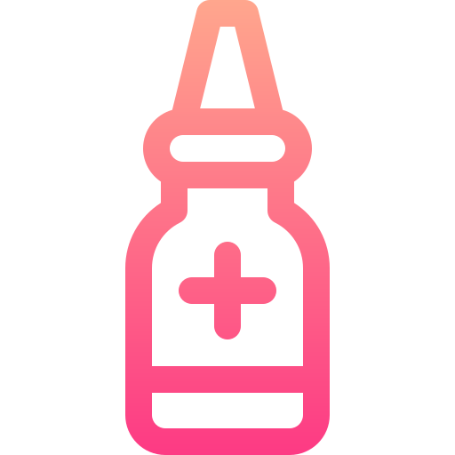 Nasal spray Basic Gradient Lineal color icon