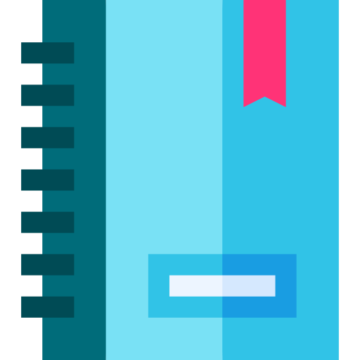 notizbuch Basic Straight Flat icon