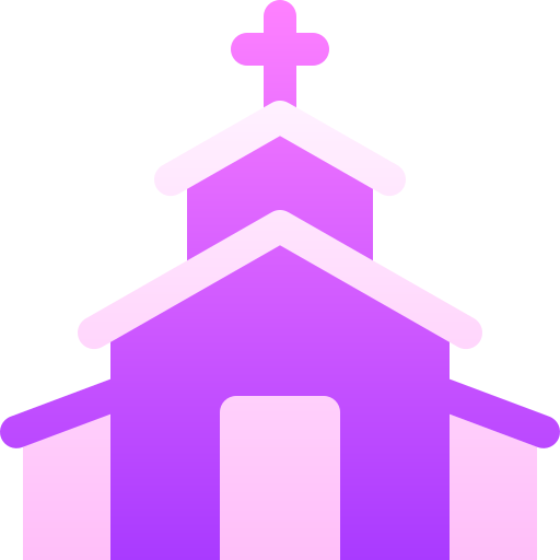 Église Basic Gradient Gradient Icône