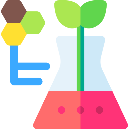biotecnología Basic Rounded Flat icono