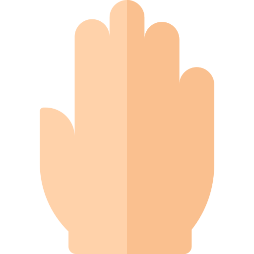 cursor de mano Basic Rounded Flat icono