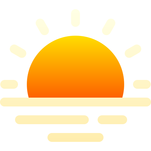 zachód słońca Basic Gradient Gradient ikona