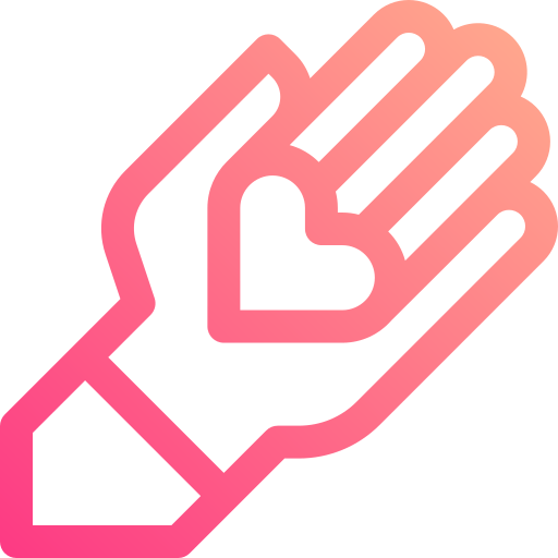 Hand Basic Gradient Lineal color icon