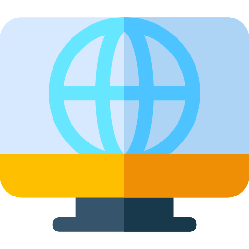 web Basic Rounded Flat icono