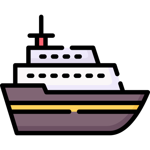 Cruise ship Special Lineal color icon