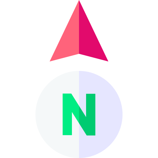 North Basic Straight Flat icon