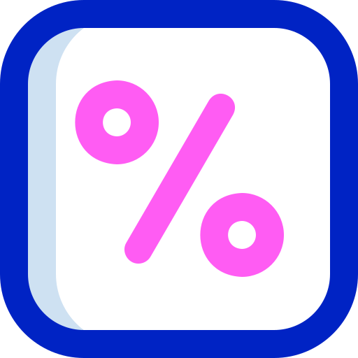 percentagem Super Basic Orbit Color Ícone