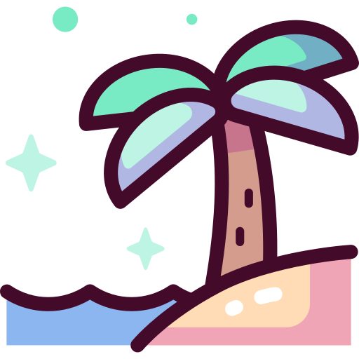 пляж Special Candy Lineal color иконка