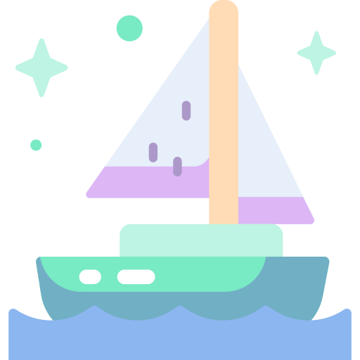zeilboot Special Candy Flat icoon
