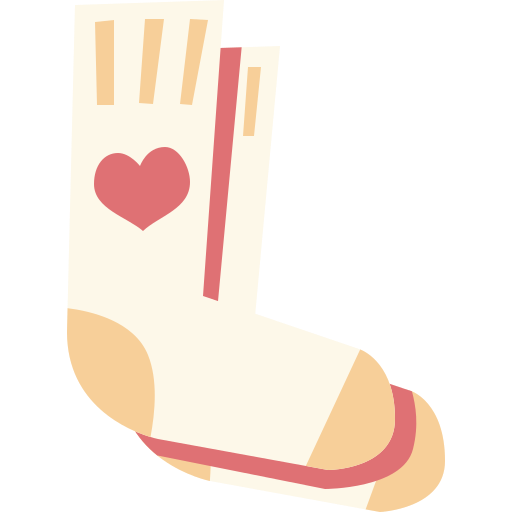 Socks Cartoon Flat icon