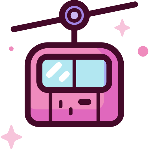 Cable car Special Candy Lineal color icon