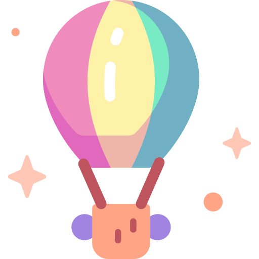 heißluftballon Special Candy Flat icon