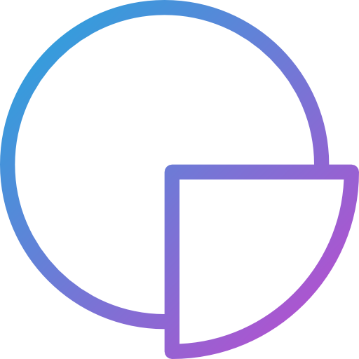 diagramme circulaire Dreamstale Gradient Icône