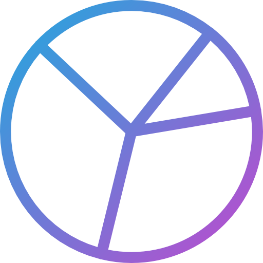 gráfico circular Dreamstale Gradient icono