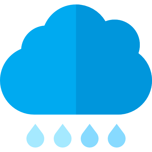 regen Basic Straight Flat icoon