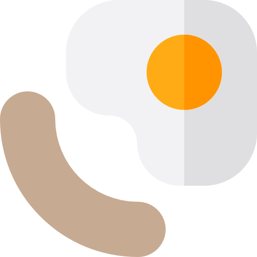 Завтрак Basic Straight Flat иконка