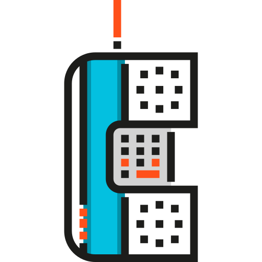 téléphone portable Detailed Straight Lineal color Icône