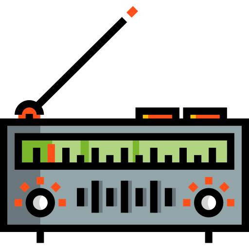 Radio Detailed Straight Lineal color icon