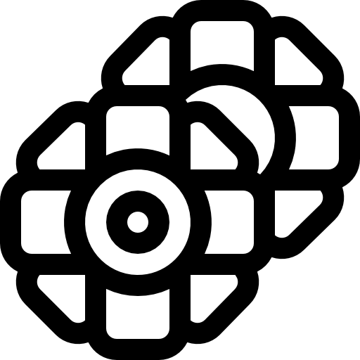 pompon Basic Rounded Lineal icona