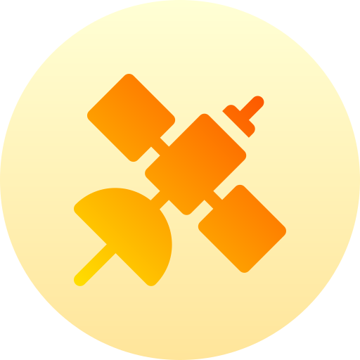 satélite Basic Gradient Circular icono