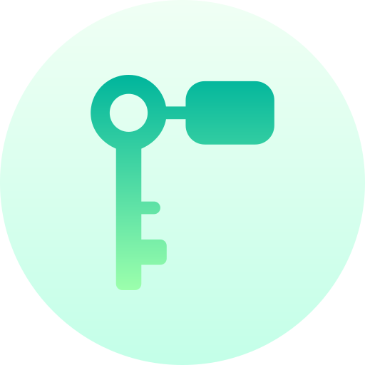 clave Basic Gradient Circular icono