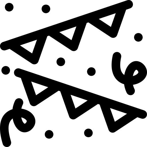 bunting Basic Rounded Lineal Ícone