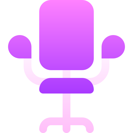 Office chair Basic Gradient Gradient icon