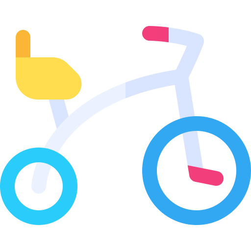 triciclo Basic Rounded Flat icona