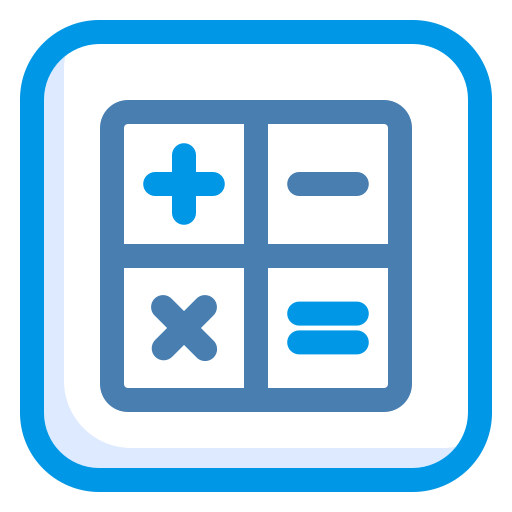 Calculator Generic Blue icon