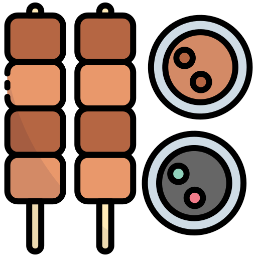 satay Generic Outline Color icon