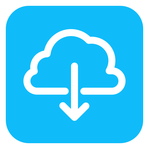 cloud downloaden Generic Flat icoon