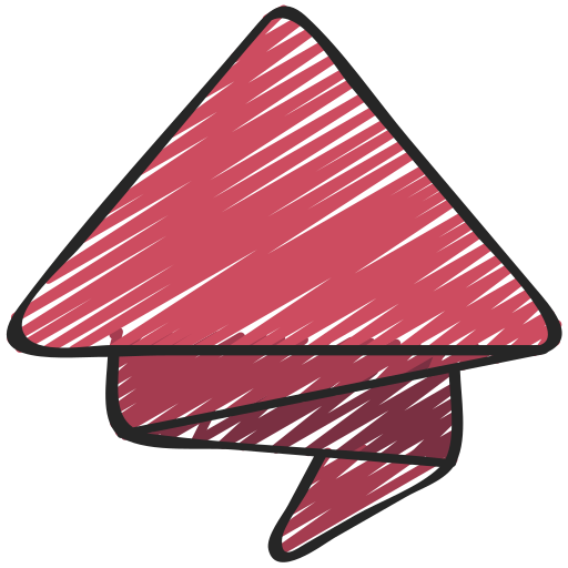 forma triangular Juicy Fish Sketchy Ícone