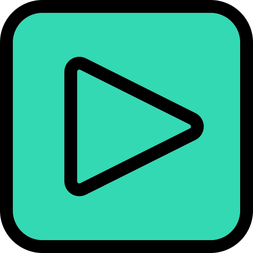 Play button Generic Outline Color icon