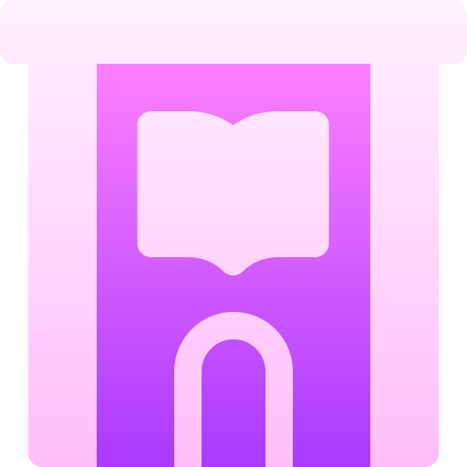 図書館 Basic Gradient Gradient icon