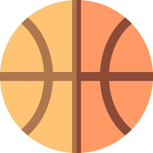 basquetebol Basic Straight Flat Ícone