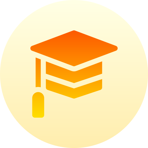 卒業式の帽子 Basic Gradient Circular icon