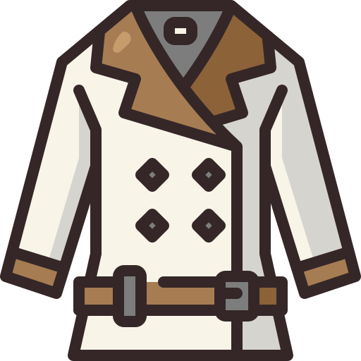 trenchcoat Generic Outline Color icoon