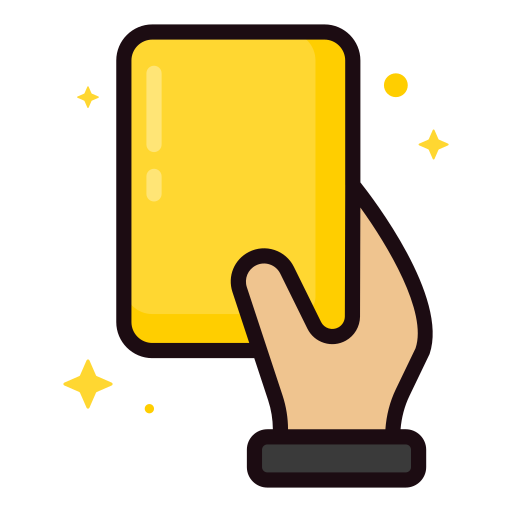 gelbe karte Generic Outline Color icon