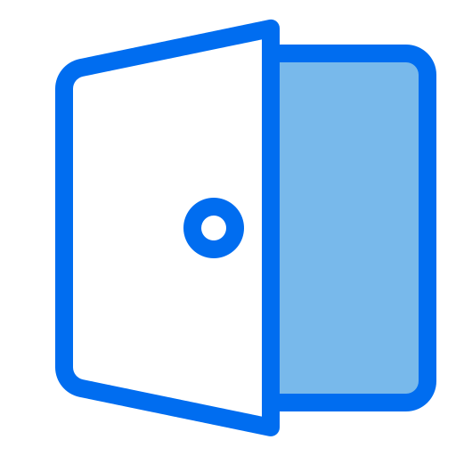 uitgang Generic Blue icoon