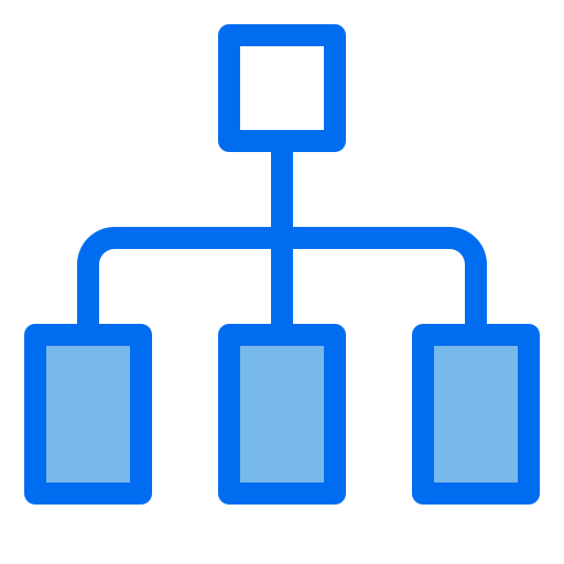 Diagram Generic Blue icon