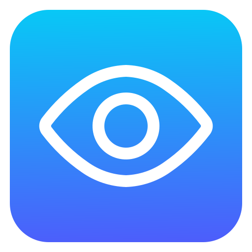ojo Generic Flat Gradient icono